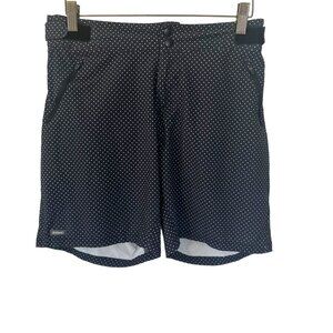 ZOIC Navaeh 7" Inch Seam Black White Polkadot Cycling Shorts Large